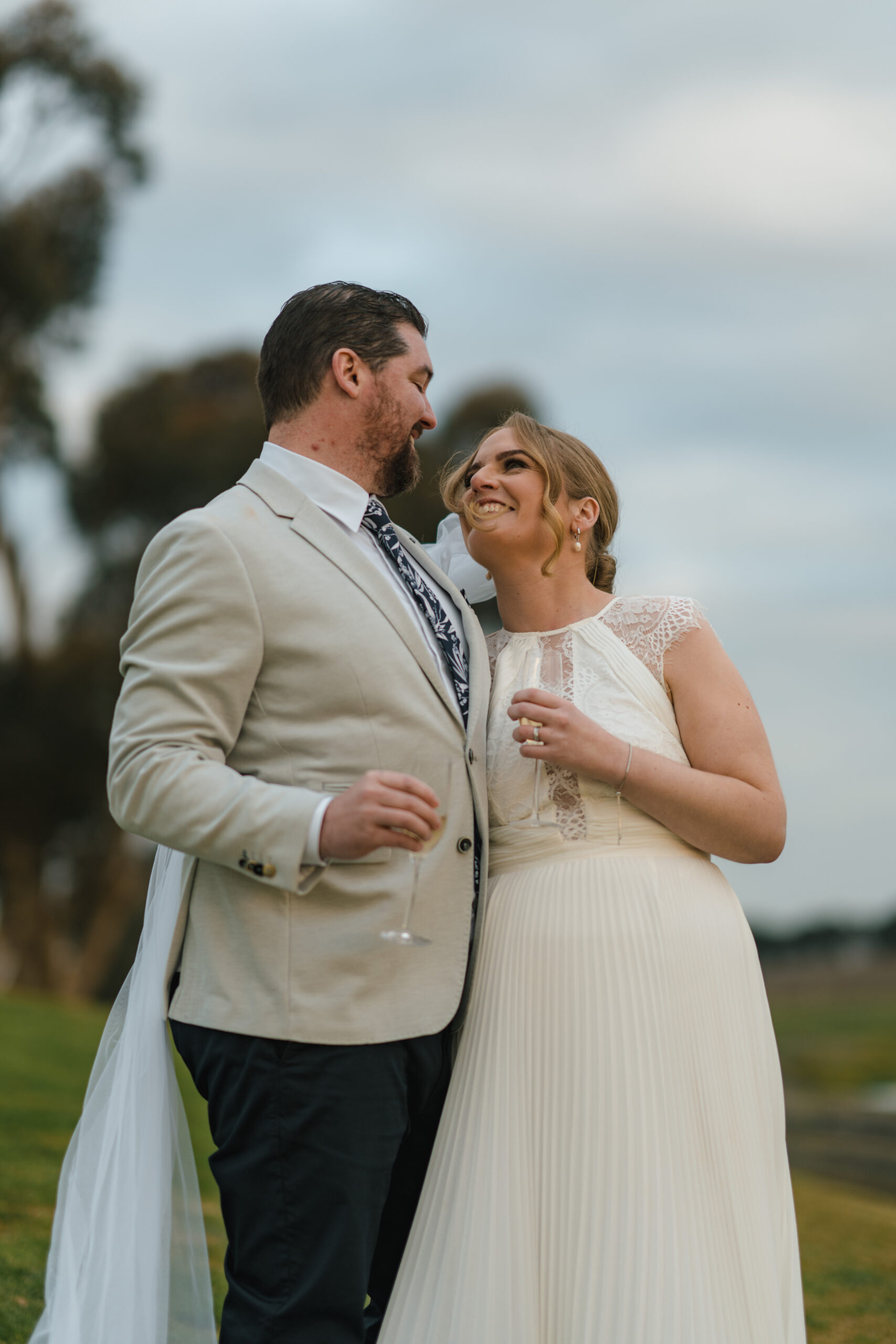 Melbourne Wedding Photography - Customized Day/Night Double Scenes with Evening Sky View