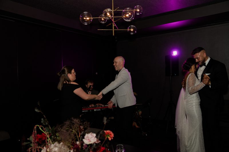 Melbourne professional wedding photography with night scene lighting and post-production